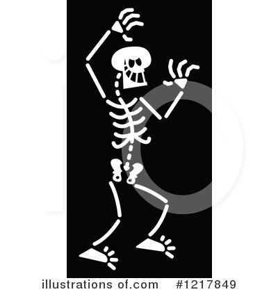 Royalty-Free (RF) Skeleton Clipart Illustration by Zooco - Stock Sample #1217849