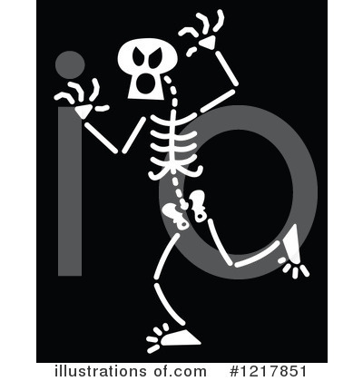 Royalty-Free (RF) Skeleton Clipart Illustration by Zooco - Stock Sample #1217851