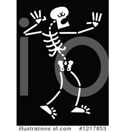 Royalty-Free (RF) Skeleton Clipart Illustration by Zooco - Stock Sample #1217853