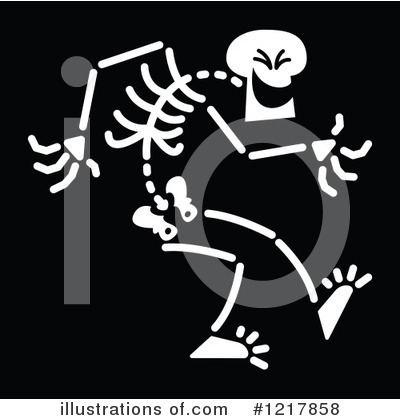 Royalty-Free (RF) Skeleton Clipart Illustration by Zooco - Stock Sample #1217858