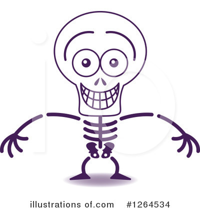 Royalty-Free (RF) Skeleton Clipart Illustration by Zooco - Stock Sample #1264534