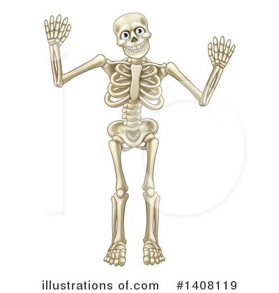 Royalty-Free (RF) Skeleton Clipart Illustration by AtStockIllustration - Stock Sample #1408119