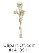 Skeleton Clipart #1413911 by AtStockIllustration