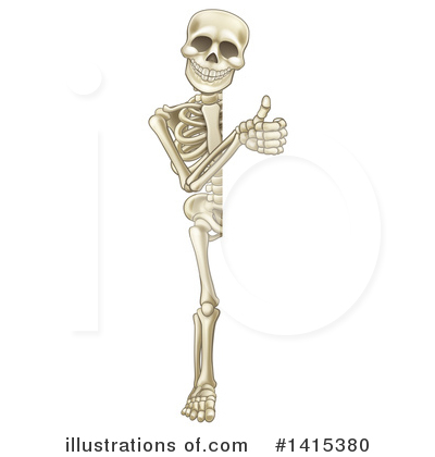 Royalty-Free (RF) Skeleton Clipart Illustration by AtStockIllustration - Stock Sample #1415380