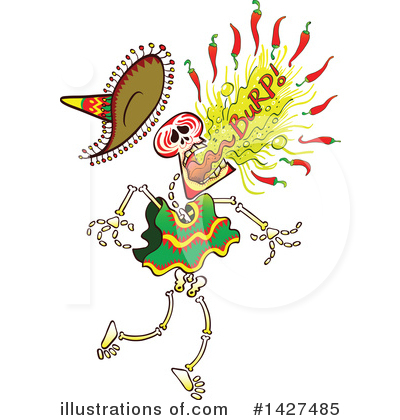 Royalty-Free (RF) Skeleton Clipart Illustration by Zooco - Stock Sample #1427485