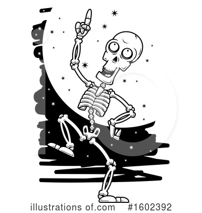 Skeleton Clipart #1602392 by Cory Thoman