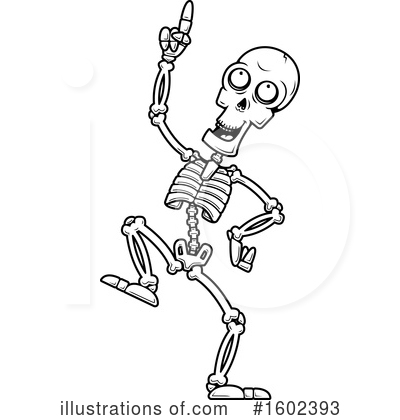 Skeleton Clipart #1602393 by Cory Thoman