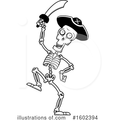 Skeleton Clipart #1602394 by Cory Thoman
