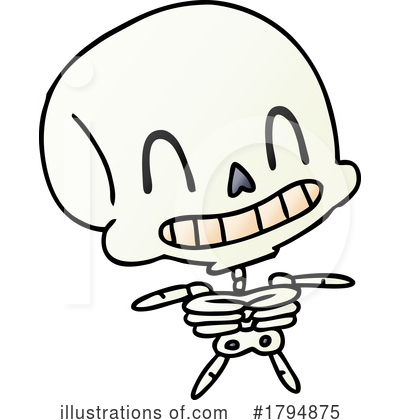 Royalty-Free (RF) Skeleton Clipart Illustration by lineartestpilot - Stock Sample #1794875