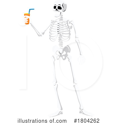 Royalty-Free (RF) Skeleton Clipart Illustration by Vector Tradition SM - Stock Sample #1804262