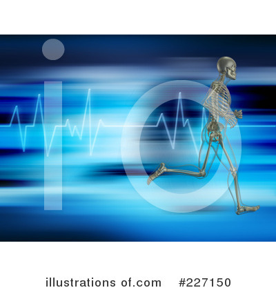 Royalty-Free (RF) Skeleton Clipart Illustration by KJ Pargeter - Stock Sample #227150