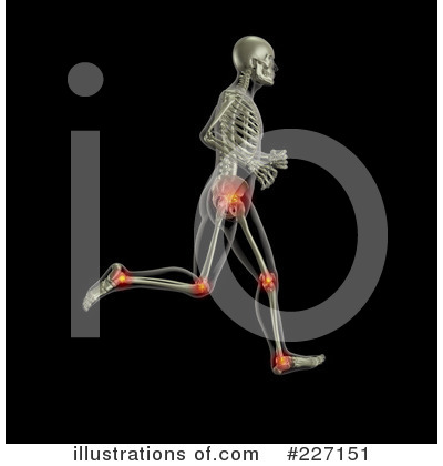 Royalty-Free (RF) Skeleton Clipart Illustration by KJ Pargeter - Stock Sample #227151