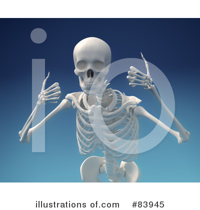Royalty-Free (RF) Skeleton Clipart Illustration by Mopic - Stock Sample #83945