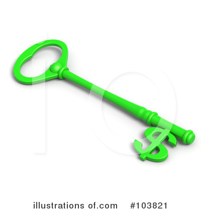 Royalty-Free (RF) Skeleton Key Clipart Illustration by Tonis Pan - Stock Sample #103821