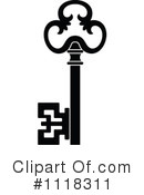 Skeleton Key Clipart #1118311 by Vector Tradition SM