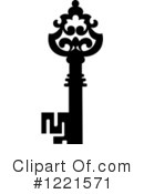 Skeleton Key Clipart #1221571 by Vector Tradition SM