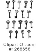Skeleton Key Clipart #1268658 by Vector Tradition SM