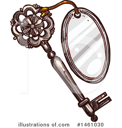 Royalty-Free (RF) Skeleton Key Clipart Illustration by Vector Tradition SM - Stock Sample #1461030