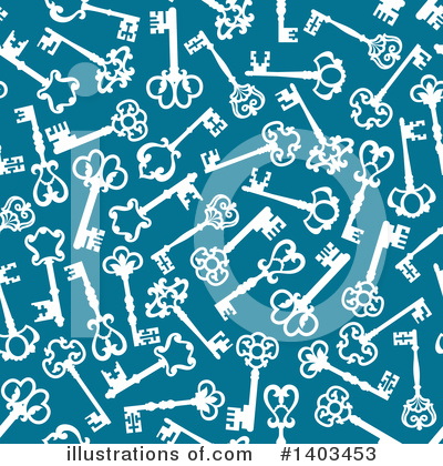 Royalty-Free (RF) Skeleton Keys Clipart Illustration by Vector Tradition SM - Stock Sample #1403453