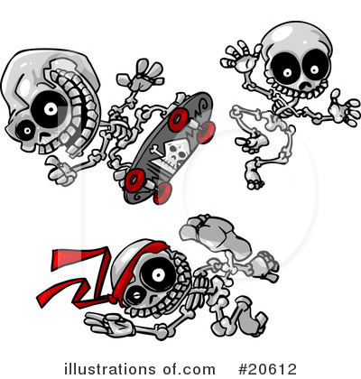 Royalty-Free (RF) Skeletons Clipart Illustration by Tonis Pan - Stock Sample #20612