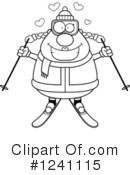 Skier Clipart #1241115 by Cory Thoman