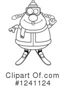 Skier Clipart #1241124 by Cory Thoman