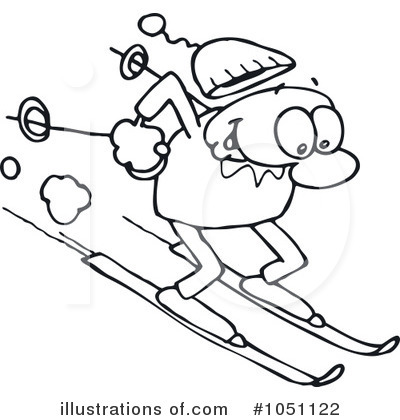 Skiing Clipart #1051122 by gnurf