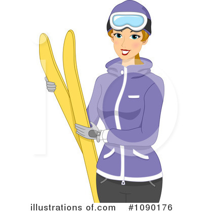 Royalty-Free (RF) Skiing Clipart Illustration by BNP Design Studio - Stock Sample #1090176