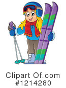 Skiing Clipart #1214280 by visekart