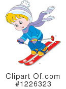 Skiing Clipart #1226323 by Alex Bannykh