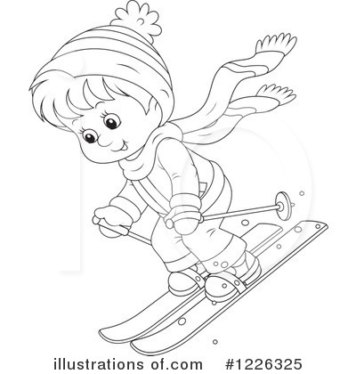 Skiing Clipart #1226325 by Alex Bannykh