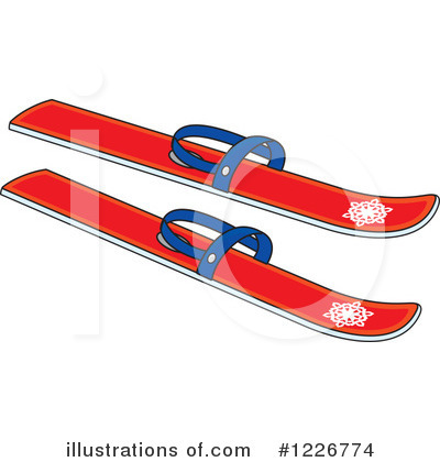 Skiing Clipart #1226774 by Alex Bannykh