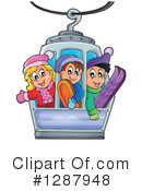 Skiing Clipart #1287948 by visekart