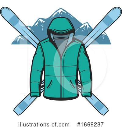Skiing Clipart #1669287 by Vector Tradition SM