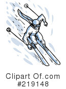 Skiing Clipart #219148 by patrimonio