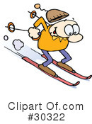 Skiing Clipart #30322 by gnurf