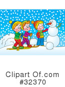 Skiing Clipart #32370 by Alex Bannykh