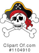 Skull And Crossbones Clipart #1104910 by visekart