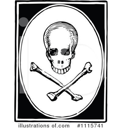 Skull And Crossbones Clipart #1115741 by Prawny Vintage
