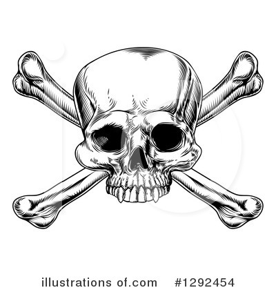 Skull Clipart #1292454 by AtStockIllustration
