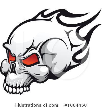 Royalty-Free (RF) Skull Clipart Illustration by Vector Tradition SM - Stock Sample #1064450
