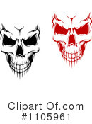 Skull Clipart #1105961 by Vector Tradition SM
