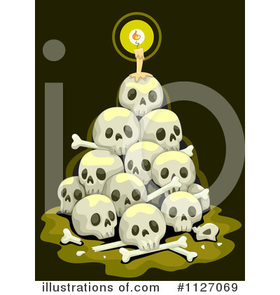 Royalty-Free (RF) Skull Clipart Illustration by BNP Design Studio - Stock Sample #1127069