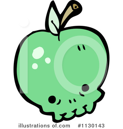 Skull Apple Clipart #1130143 by lineartestpilot