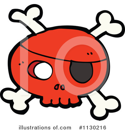 Pirate Skull Clipart #1130216 by lineartestpilot