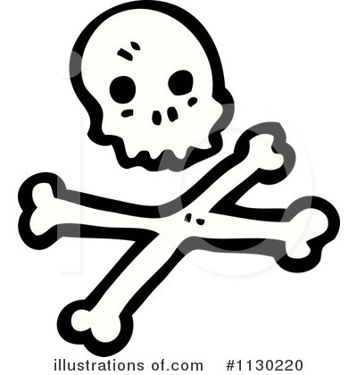 Pirate Skull Clipart #1130220 by lineartestpilot