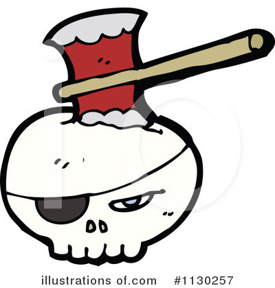 Pirate Skull Clipart #1130257 by lineartestpilot