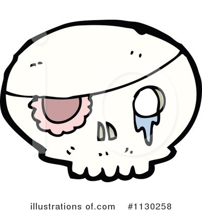 Pirate Skull Clipart #1130258 by lineartestpilot