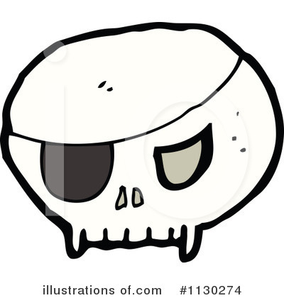 Royalty-Free (RF) Skull Clipart Illustration by lineartestpilot - Stock Sample #1130274