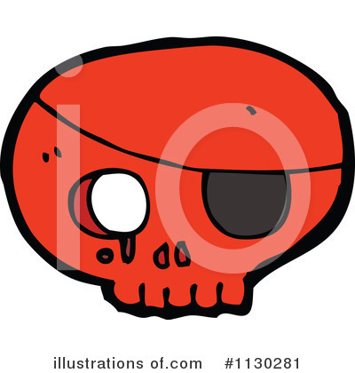 Pirate Skull Clipart #1130281 by lineartestpilot